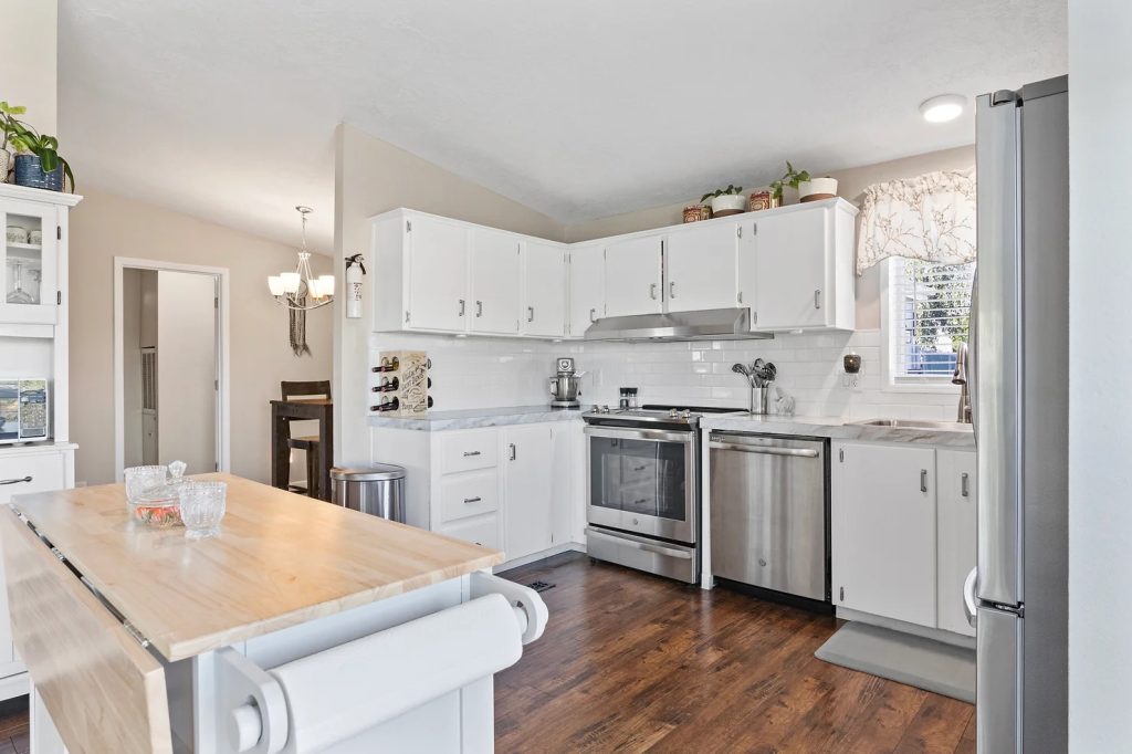 professional image of a kitchen in a house for sale